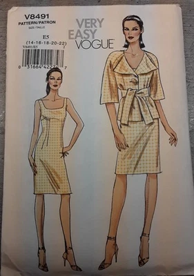 V 8491 Vogue Patterns Schnittmuster Kombination  US 14-22/ D 40-48 unbenutzt  - Bild 1 von 2