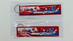 SET BESTEHEND AUS 2: Japan Airlines Flight Tag Airbus A350-1000 Remove Before Flight Tag - Bild 1 von 2