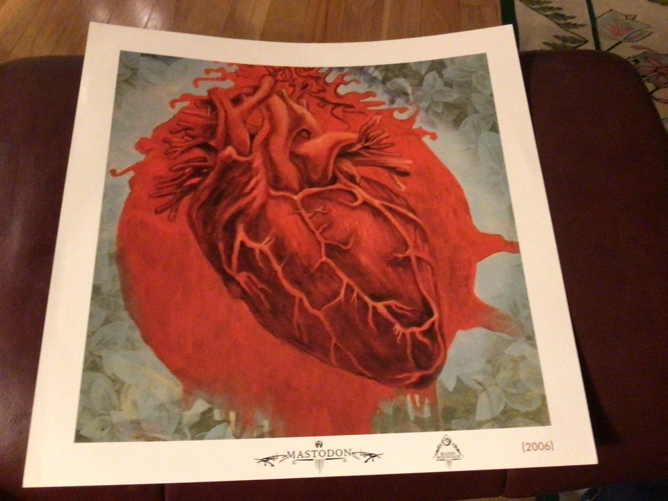 MASTODON - BLOOD MOUNTAIN - 2006 HEART POSTER  14 X 14 - Image 1 of 1