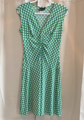 Vestido De Colección Donna Morgan Retro Y2K Babydoll Geométrico Pequeño Cintura Caída 19292x Foto 1 de 4