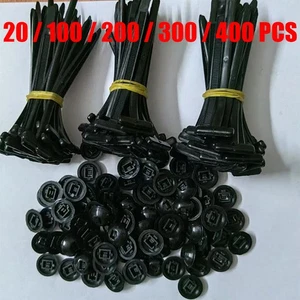 Fibbia per Fascette per Cavi Universale in Nylon, Resistente Autobloccante Nylon Cerniera Porta - Foto 1 di 8