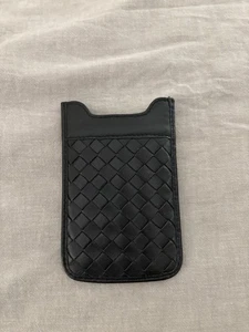 BOTTEGA VENETA Black Intrecciato Leather Small Miscellaneous Case - Picture 1 of 5