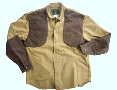 Camisa de caza de tiro de lona acolchada Orvis vintage para hombre XL hecha en Australia Foto 1 de 4