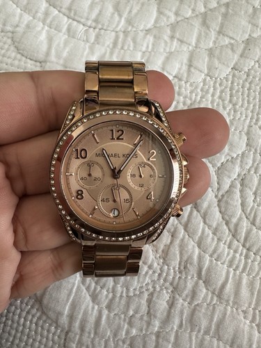 MICHAEL KORS MK5263 Blair tono oro rosa donna RITZ CRONOGRAFO CRISTALLO