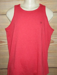 MENS VOLCOM TANK TOP HEATHER RED T-SHIRT SIZE L - Picture 1 of 3