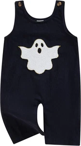 Thanksgiving Outfit for Kids Ghost Romper Jumpsuit Corduroy Overall Baby Girl Bo - Picture 1 of 16