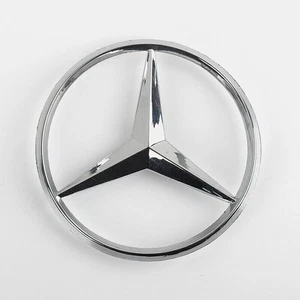 Für Mercedes-Benz 60mm Kofferraum Emblem Hinten Heckklappe Aufkleber Metall - Picture 1 of 5