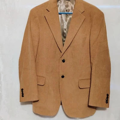 Dockers Corduroy Blazer Sport Coat Mens 40S Brown Two Button 100% Cotton Retro - Image 1 of 4