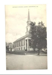 CHESTERTOWN MD Methodist Episcopal ME Church Vtg B&W PC - Picture 1 of 1