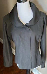 Shin Choi Women's Black Button Front Round Collared Jacket  Size See Below - Picture 1 of 6