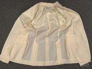 Donna Karan Original Muster Sakko Blazer Made in Italy Mohair Wolle Vintage Anzug - Bild 1 von 9