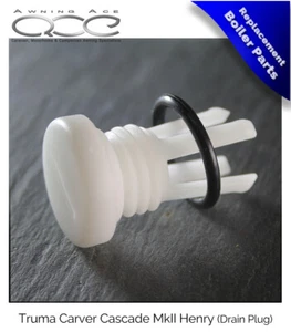 Conjunto de enchufe y anillo tórico de drenaje Henry. Enchufe de drenaje para caldera Truma Carver Cascade Mk 2 - Imagen 1 de 3
