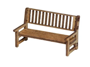 15 park / garden benches  - 00 gauge 1:76 model railway platform wood bench kit - Picture 1 of 5