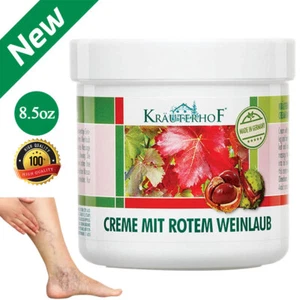 Varicose Veins Relief Cream For Aching Legs W/ Horse Chestnut & Red Vine, 8.5oz - Picture 1 of 7