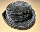 BETMAR  N.Y. Womens Blue/ Grey Velvet Chenille Hat One-Size pre-owned 