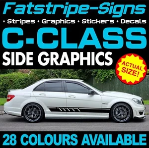 to fit MERCEDES C CLASS GRAPHICS DECALS STICKERS STRIPES CAR AMG SALOON COUPE - Picture 1 of 2