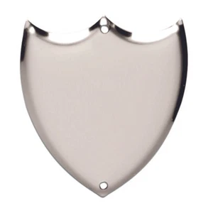 Trophy Side Shield (S006) - Silver / Chrome - With Free Engraving & Pins - Picture 1 of 1