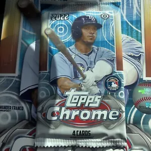 NEW SEALED 2022 Topps Chrome Baseball Hobby Pack (4-Card Pack).,’’!!!! - Picture 1 of 2