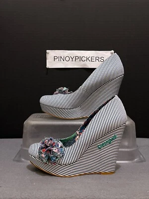 Zapatos Mujer Desigual Floral Cuñas Tacones Talla 6W "ENVÍO RÁPIDO" Foto 1 de 4