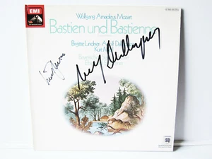 LP SIGNED BY ADOLF DALAPOZZA & KURT MOLL ! Mozart Bastien & Bastienne - Imagen 1 de 5