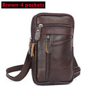 Men's Genuine Leather Sling Backpack Crossbody Chest Bag Sling Shoulder Bags