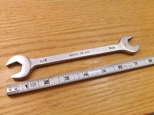 Catco no. E B 1820 Open End Wrench 5/8 by 9/16 in. Mechanics Hand Tool Used - Picture 1 of 10