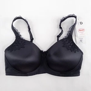 Anita Care Post Mastectomy Bra 32D Black Stella Lace Trim Inner Pockets Wireless - Picture 1 of 8