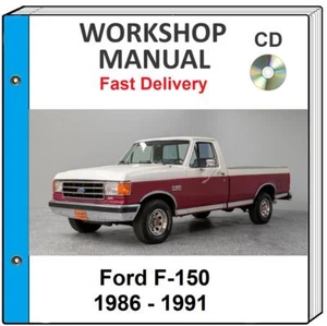 FORD F-150 F150 1986 1987 1988 1989 1990 1991 SERVICE REPAIR WORKSHOP MANUAL CD - Picture 1 of 1