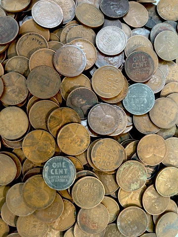 LINCOLN WHEAT PENNIES COINS 1909-58 FROM ESTATE SALE Cover