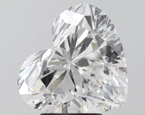 4.11 CT  D-VVS2 Heart Cut Diamond,IGI Certified Diamond, CVD Lab Grown Diamond - Picture 1 of 3