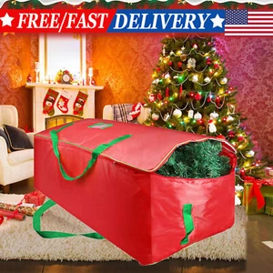 Large Christmas Tree Storage Bag 9Ft Dual Zipper Artificial Tree Bag Container - Picture 1 of 11