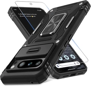 Google Pixel 8 Pro Hülle Military Grade Stoßfest Cover mit Displayschutz - Bild 1 von 11