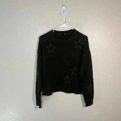 Suéter Pullover RAILS Perci Algodón Cachemira Estrella Oliva para Mujer Talla XS Foto 1 de 4