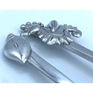 Set per porzione insalata argento cavalluccio marino e conchiglia tropicale forchetta cucchiaio metallo - Foto 1 di 9