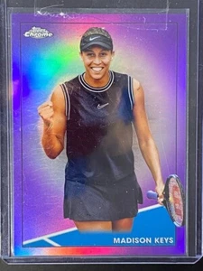 2021 Topps Chrome Tennis Purple Refractor Madison Keys /199 RC Rookie - Picture 1 of 2