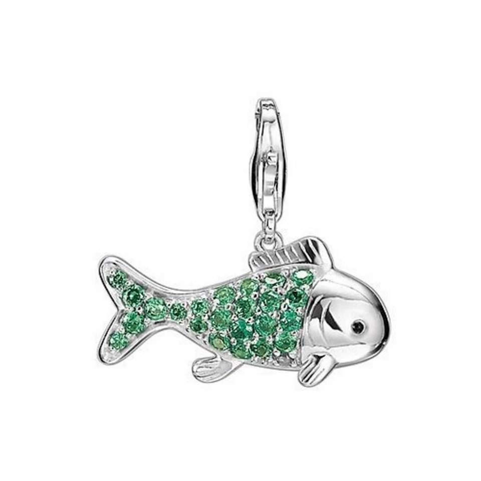 Esprit Anhänger Charms Silber Zirkonia green fish XL ESZZ90750A000 - Bild 1 von 1