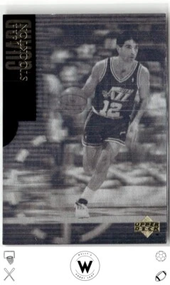 1995-96 Collector's Choice English #H8 John Stockton Int. Sp. Edition Holograms - Image 1 of 2