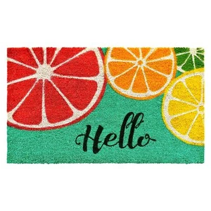 17x29 in 104071729 Fruit Hello Doormat Multicolor for Summer Kitchen Decor - Picture 1 of 3