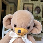 Limited Edition Tan mohair Merrythought Cheeky Teddy Bear 23/50 signed 12in VGC+