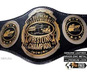 AWA Southern Heavyweight Wrestling Championship Title 4mm Zinc Replica Adul Size - Picture 1 of 7