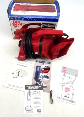 Dirt Devil Hand Vac Model 103 Vacuum+Extra Belt+Owners Manual Portable U.S.A. - Image 1 of 4