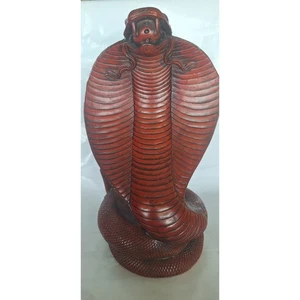 Estatua de resina mística en espiral serpiente King Cobra - 9”t x 6”w- 5lbs excelente estado - Imagen 1 de 11