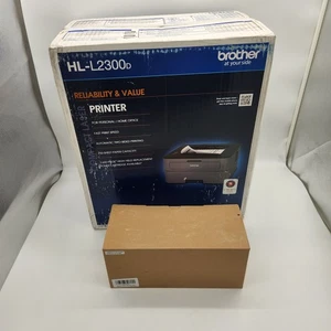 Brother HL-L2300D Monochrome Laser Printer with Duplex Printing + 2 New Toner BK - Picture 1 of 8