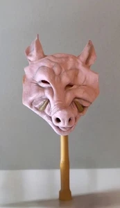 Vintage Latex Realistic Pig Boar Mask Halloween Costume Adult OS - Picture 1 of 6