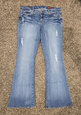 Blue 2 Women's Low Rise Flare Jeans Size W30 L33 - Image 1 of 4