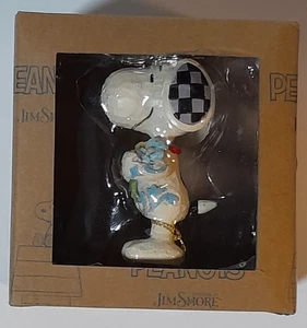 Jim Shore Peanuts Snoopy with Flowers Figurine Ornament 6007962 - Picture 1 of 2