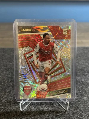 2020-21 Panini Revolution Premier League Rookies Fractal Gabriel #205 Rookie RC - Image 1 of 2
