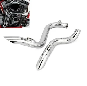 2" Drag Pipes Exhaust Kit Hanger Bracket Fit For Dyna FXDWG 1991-2014 - Picture 1 of 11