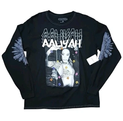 Camisa Aaliyah Gráfica LS Tie Dye Codo Forever 21 Para Hombres M Foto 1 de 4