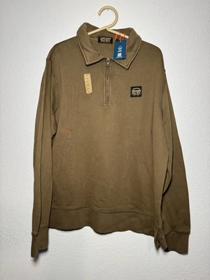 Superdry Essential 1/4 Cremallera Jersey Track Top Punto Contraste Medio Lavado Verde Foto 1 de 4